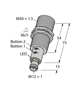 图尔克传感器产品  RU130U-M30E-LIU2PN8X2T-H1151
